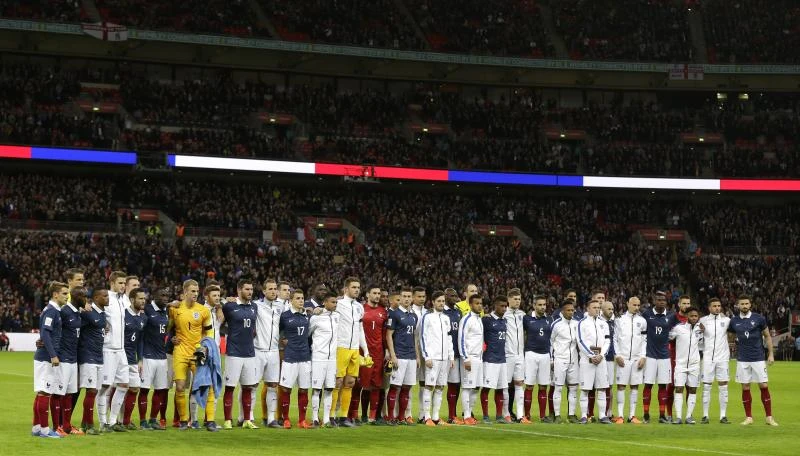 France, England soccer teams unite in defiance, respect