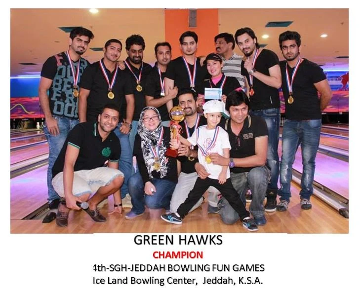 Green Hawks rule 4th SGH Jeddah Staff Bowling Games