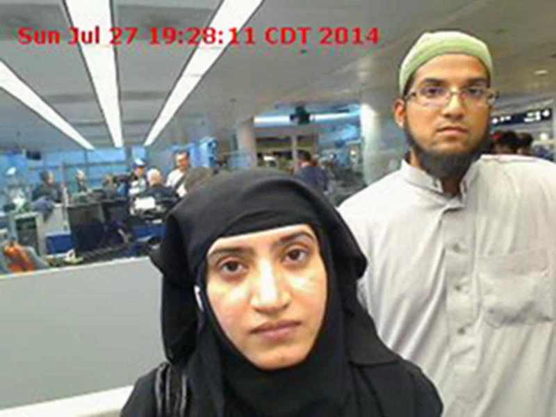 Couple behind attack is buried in Southern California