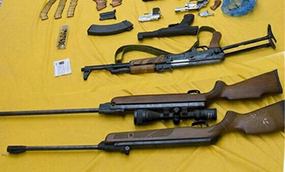 Weapons, munitions seized