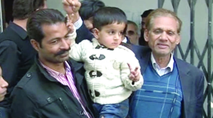 Child booked for land grabbing