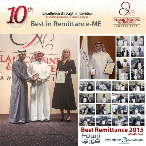 Fawri money transfer services gets Best in Remittance award
