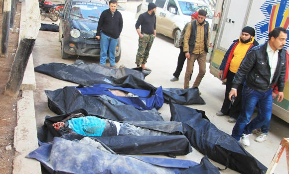 Russian warplanes kill scores in Idlib