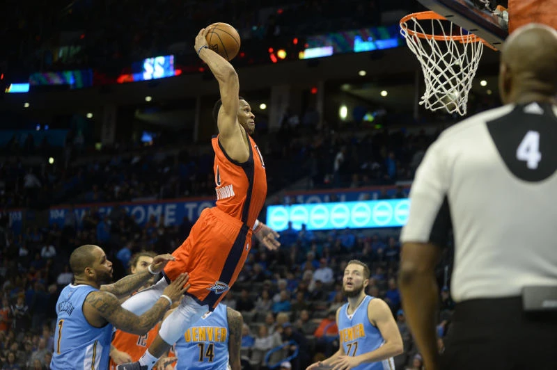 Westbrook rallies Thunder past Nuggets