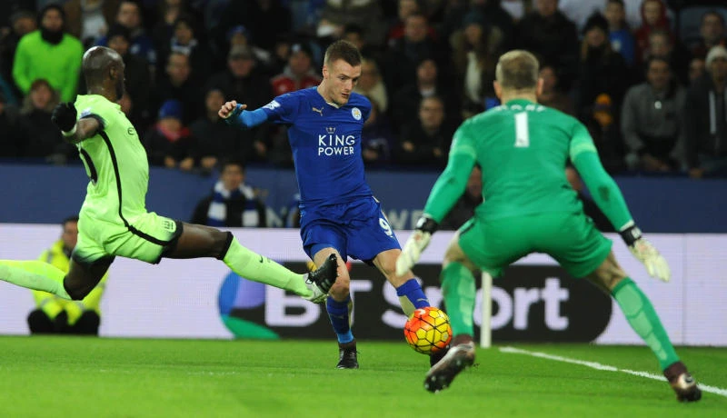 Leicester frustrates title rival Man City