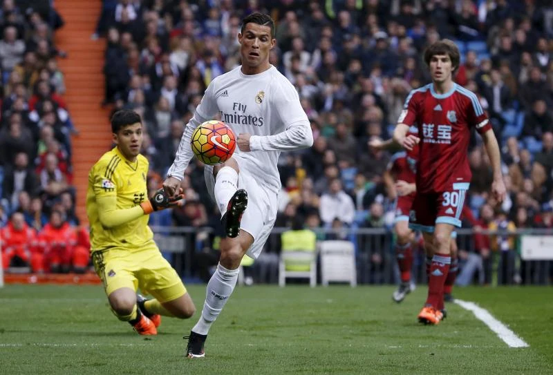 Ronaldo brace propels Real Madrid over Sociedad