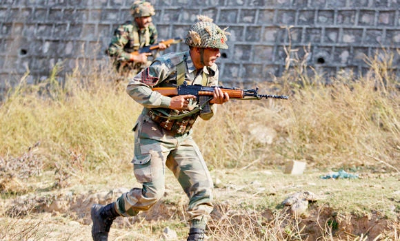 Operation on to flush out Indian air base attackers