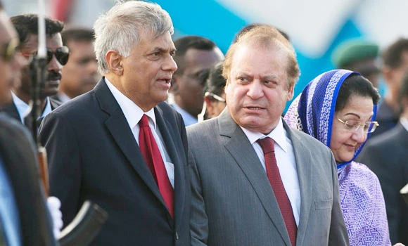 Nawaz Sharif in Sri Lanka to strengthen ties