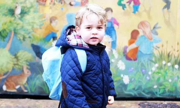 New kid on the block! Prince George goes to school