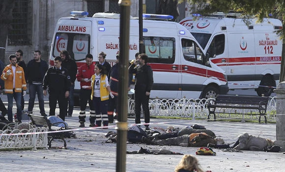 Blast at Istanbul square kills at least 10