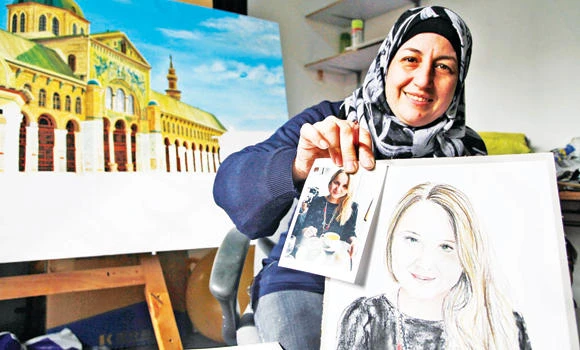 Together in tragedy: Syrian refugee draws Paris victims