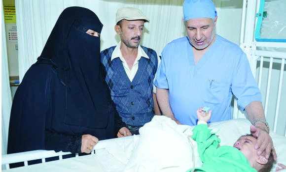 Yemeni boy separated from his parasitic twin