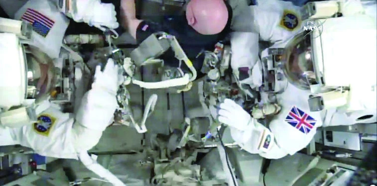 Spacewalk called off after leak in astronaut’s helmet