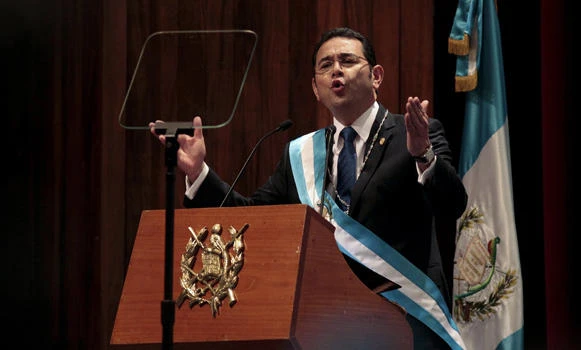 New Guatemalan president
vows action to combat graft