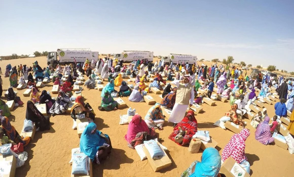 KSCRHA sends team to distribute food in drought-hit Mauritania