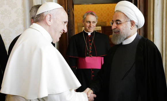 Rouhani on charm offensive in Italy