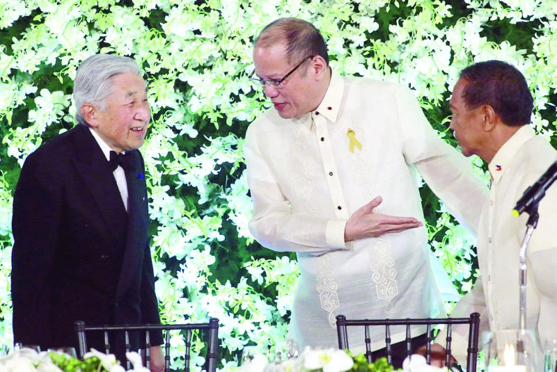 Aquino welcomes Japan’s emperor as ties blossom