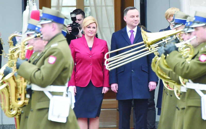 Croatian, Polish presidents discuss migrants, security