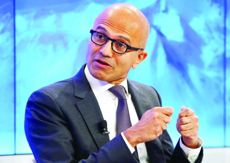 Nadella touts Microsoft’s success in the cloud