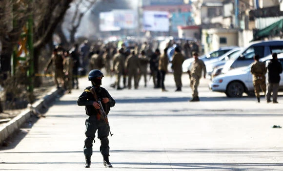 9 dead as suicide bomber strikes Kabul police base