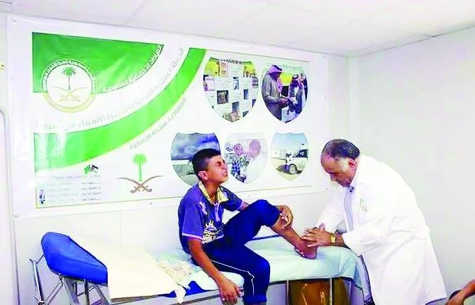 KSA treats 2,438 Syrian patients in a week at Zaatari camp in Jordan