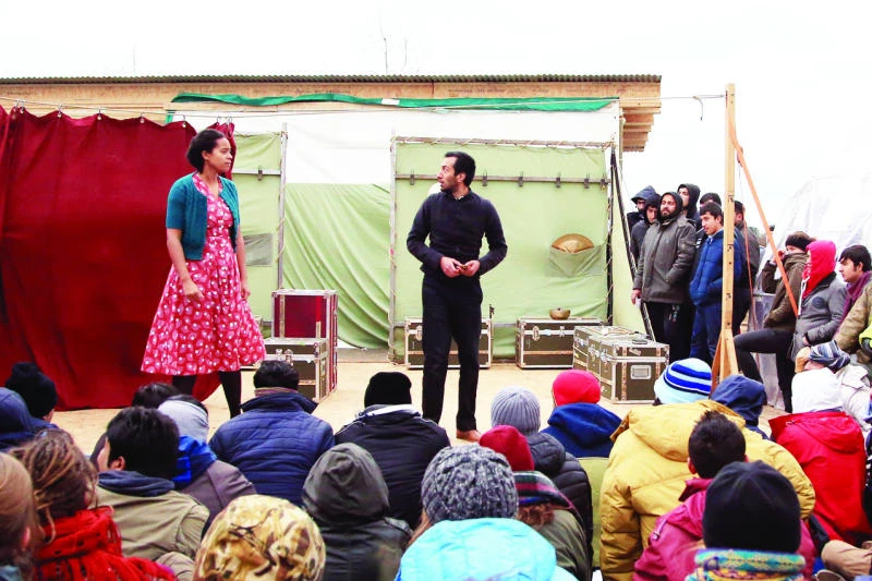 Shakespeare on stage in ‘jungle’ refugee camp