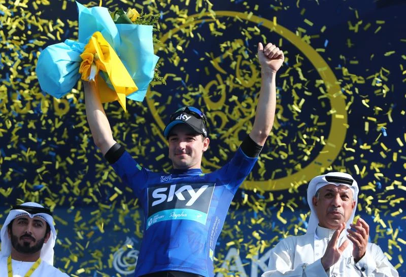 Viviani wins Dubai Tour stage 2, takes overall lead