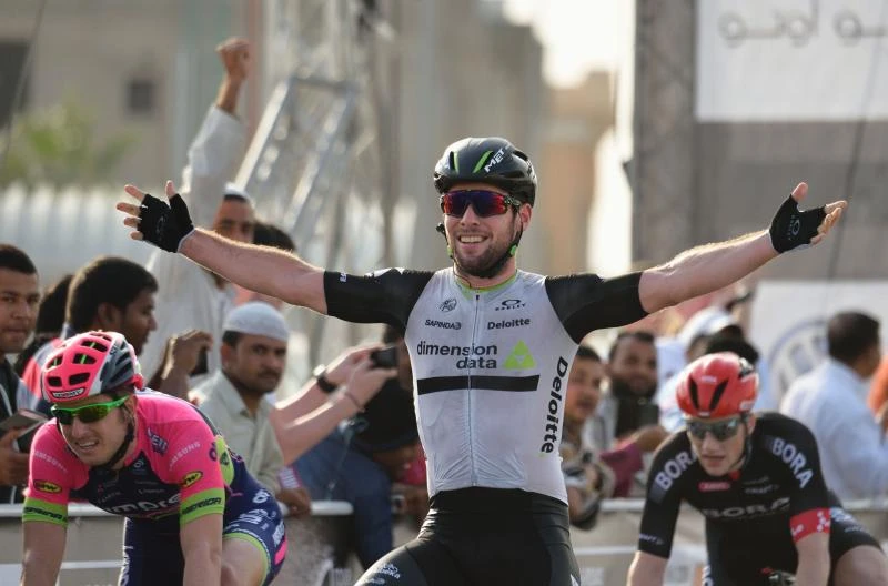 Cavendish wins 1st stage of Tour of Qatar