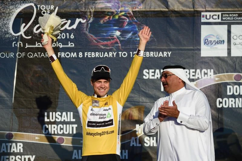 Hagen takes Tour of Qatar lead from Mark Cavendish after time trial