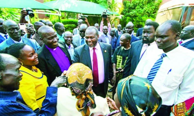 S. Sudan president names rival as deputy