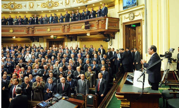Egypt leader says democracy is back