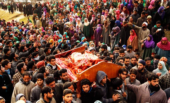 Two civilians, rebel killed in Kashmir battle