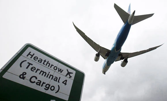 Flight turned back to UK after laser scare