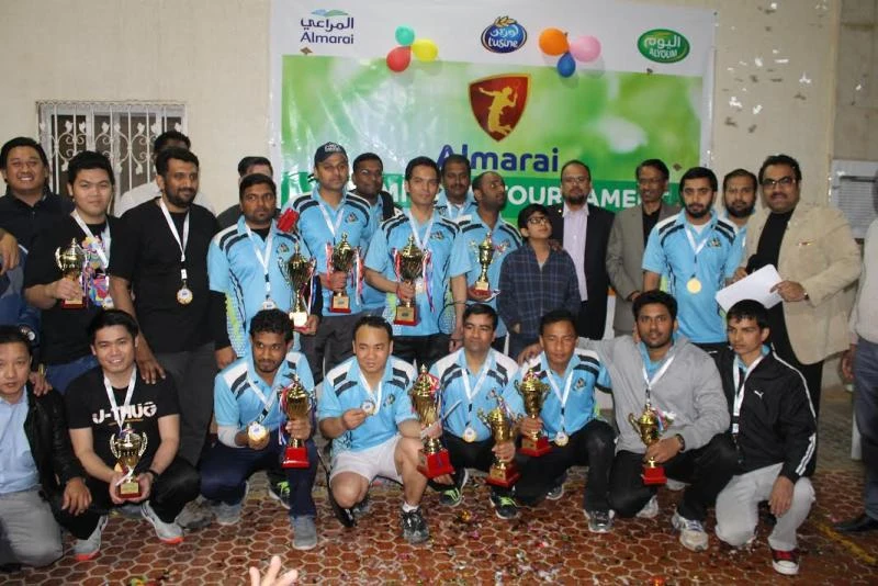 Ashok-Janga team champion in Almarai Badminton Tournament