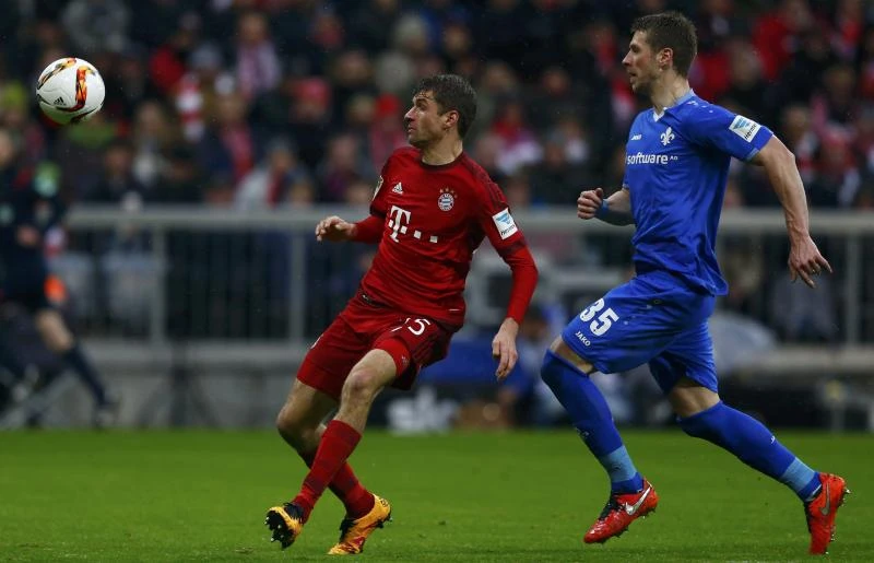 Mueller’s brace rescues Bayern against Darmstadt