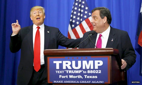 Christie endorses former GOP opponent Trump