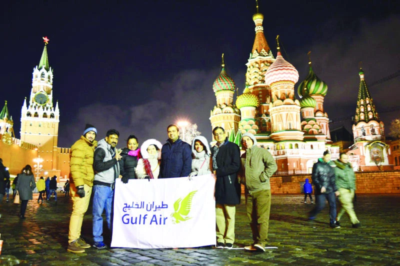 Gulf Air conducts Dubai travel agents on Moscow tour