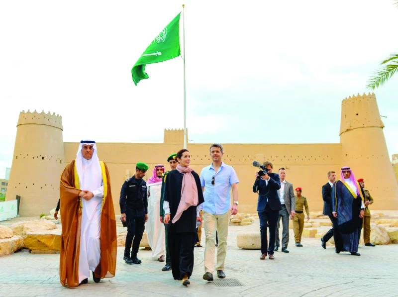 Danish royals tour Al-Masmak museum, take a peek at history