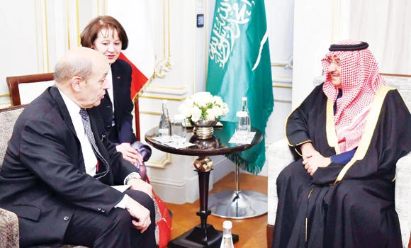 Crown prince set for security talks in Paris