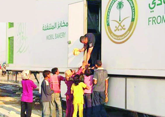 KSA’s mobile bakery delights Syrians