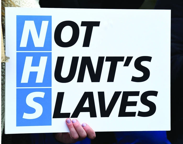 Doctors stage 3rd strike in English hospitals