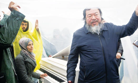 Ai Weiwei brings music to Idomeni refugee camp