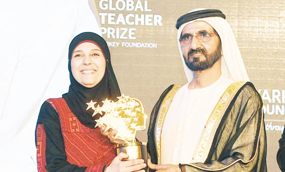 Peace lessons pay off — $1m prize won by Palestine teacher