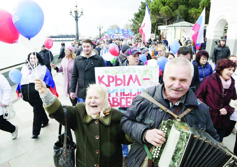 Putin visits Crimea to mark 2 years since annexation