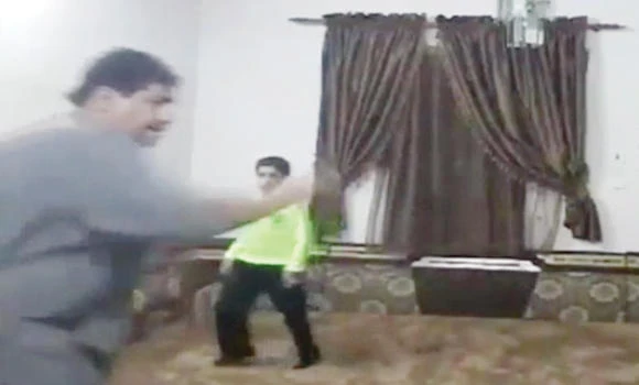 Outrage over man caught on video whipping children