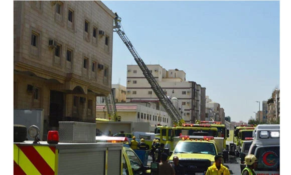 Jeddah building fire: 22 treated