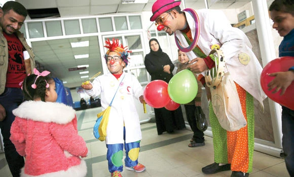 2 Palestinian clowns offer relief to kids in Gaza hospitals
