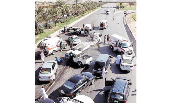 Annual cost of traffic accidents SR20bn