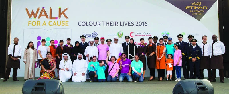 Etihad Airways attracts record participation at Walk for a Cause event