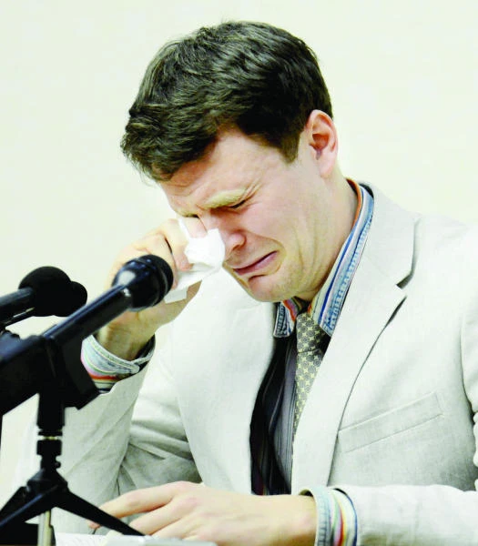 N. Korea puts detained American before cameras